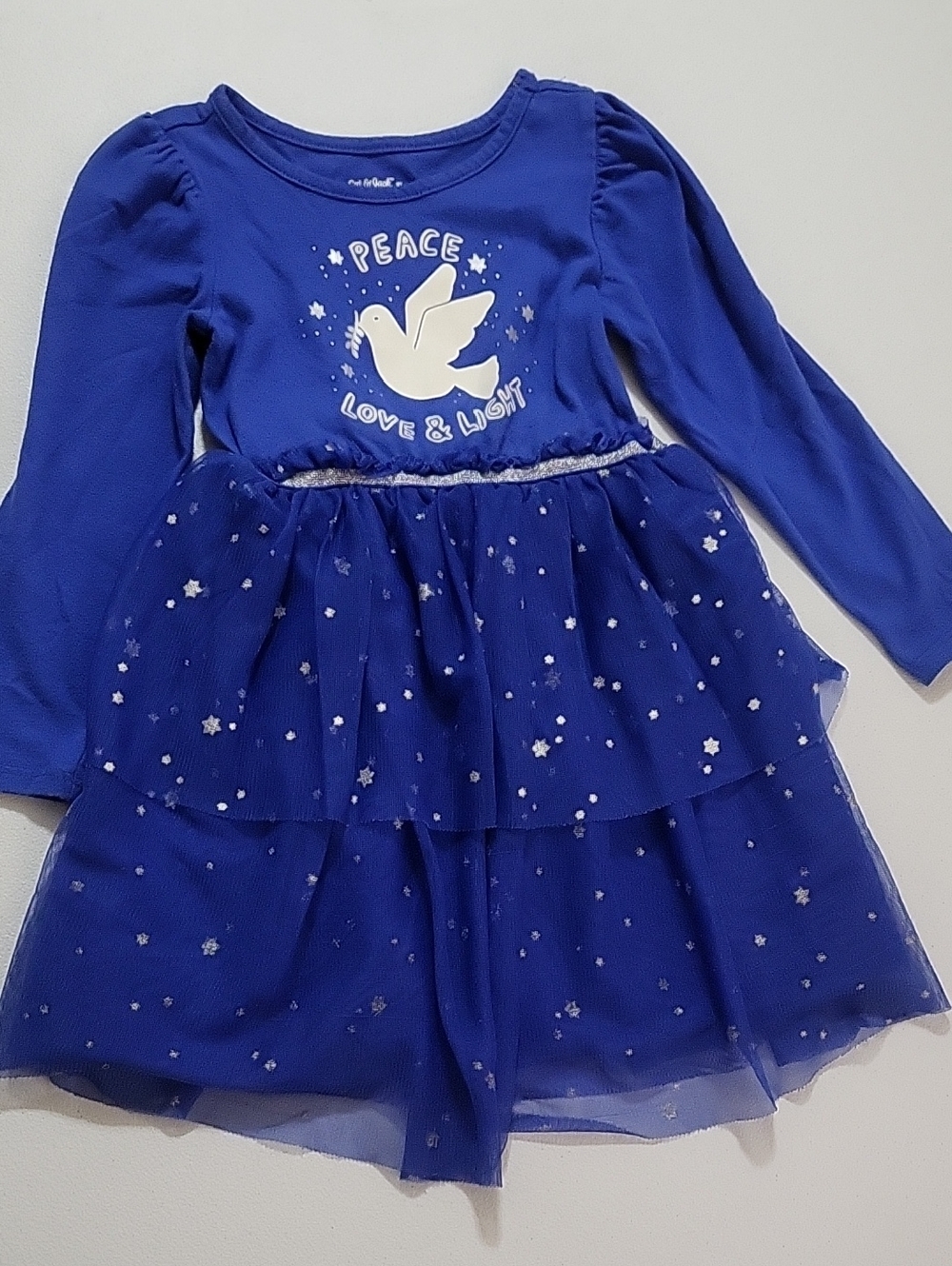 Cat & Jack Royal Blue Graphic Tulle Dress